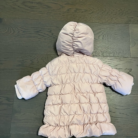 Baby gap pink puffer winter coat 0-6M NWT retail $115 - Picture 3 of 5